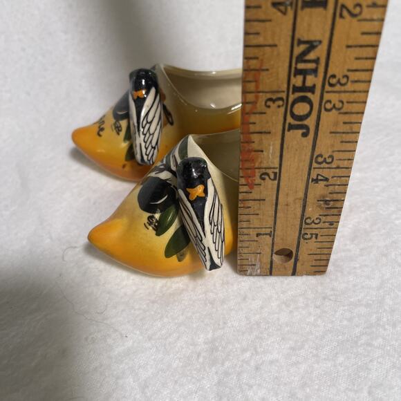 Vintage 1930 Cicada Art Deco Ceramic on Ceramic Shoes from Provence France - Picture 6 of 6